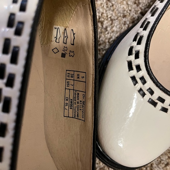 Dr. Martens Black and White Flats with Elegant Trim - Picture 9 of 9